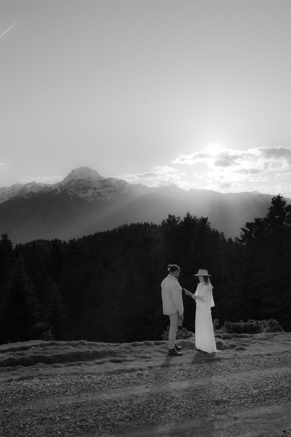 French Elopement Pyrenees mountains