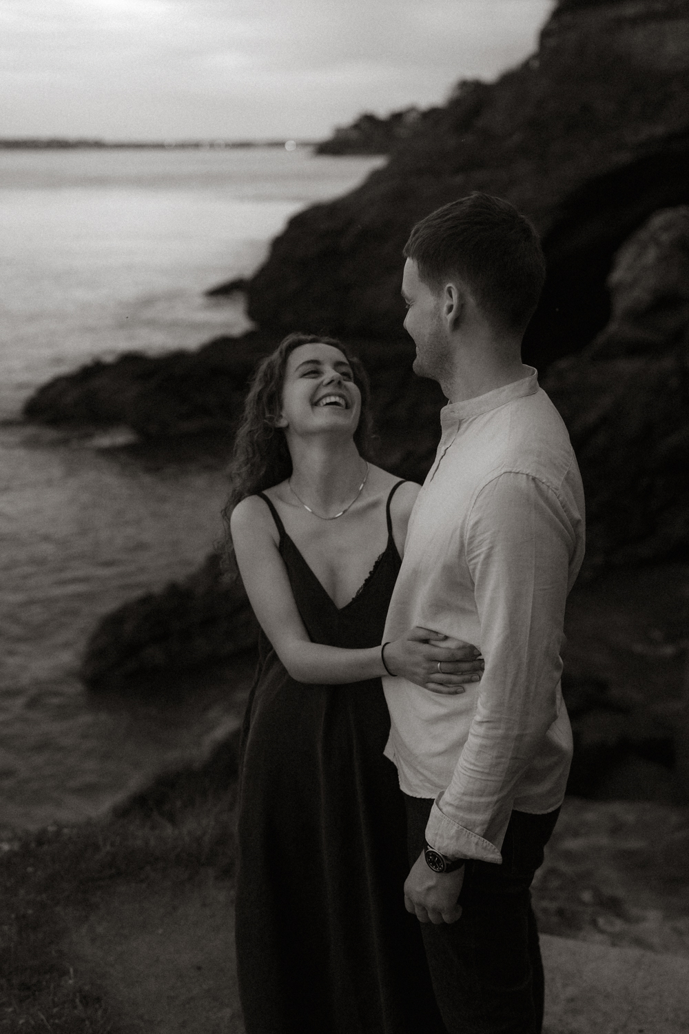 Séance photo couple Bretagne Photographe séance engagement côte d'Émeraude