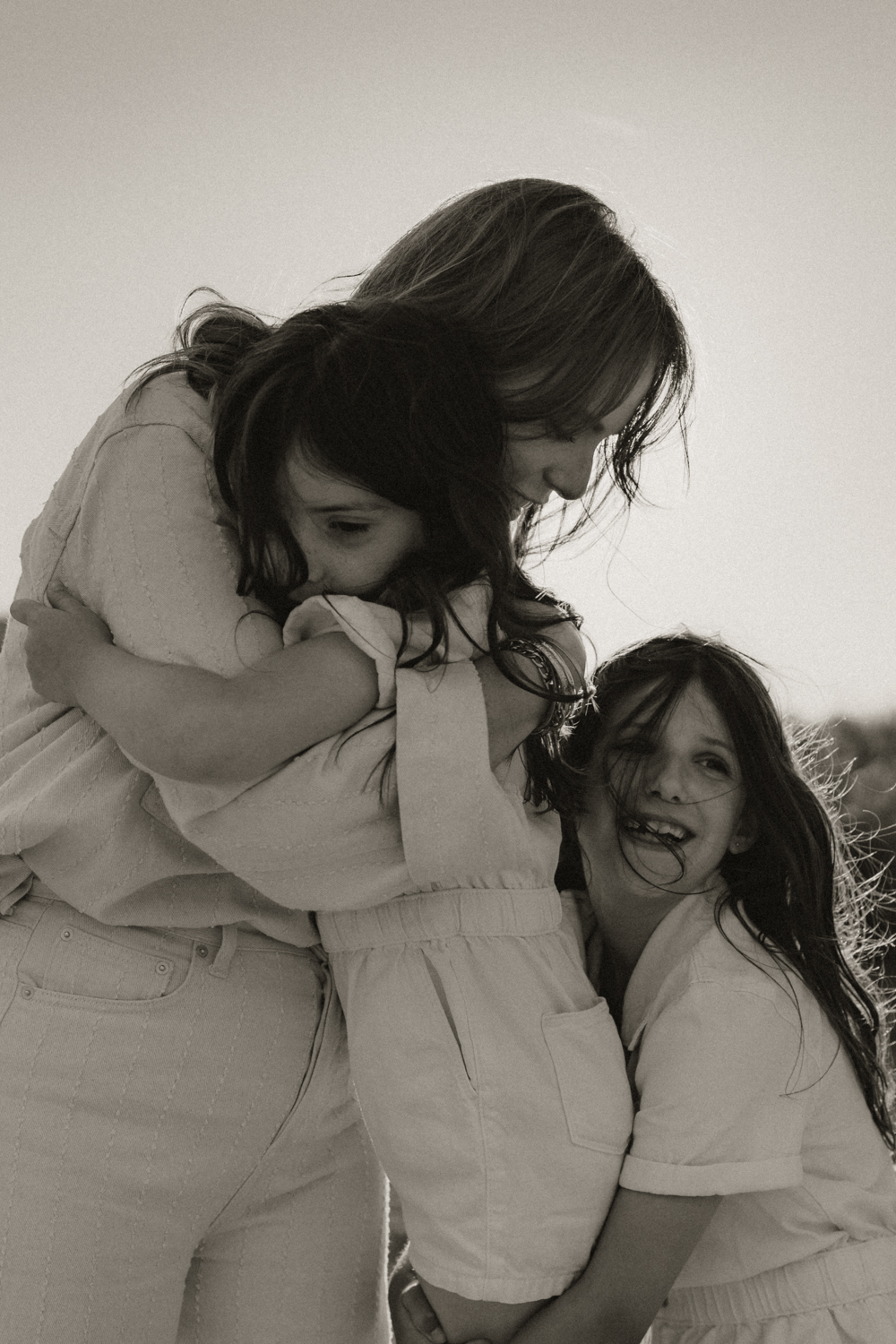 Photo famille dans les dunes